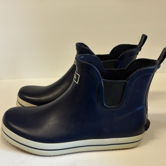 Kamik Navy Blue Shirt Pull On Rain Boots - Picture 5 of 10
